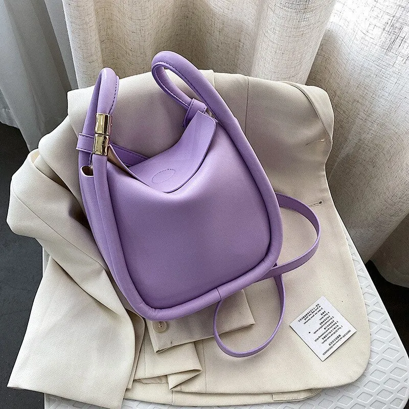 Christmas Gift casual bucket bag for women designer handbags luxury pu leather shoulder crossbody bags lady big purses female sac 2020 summer