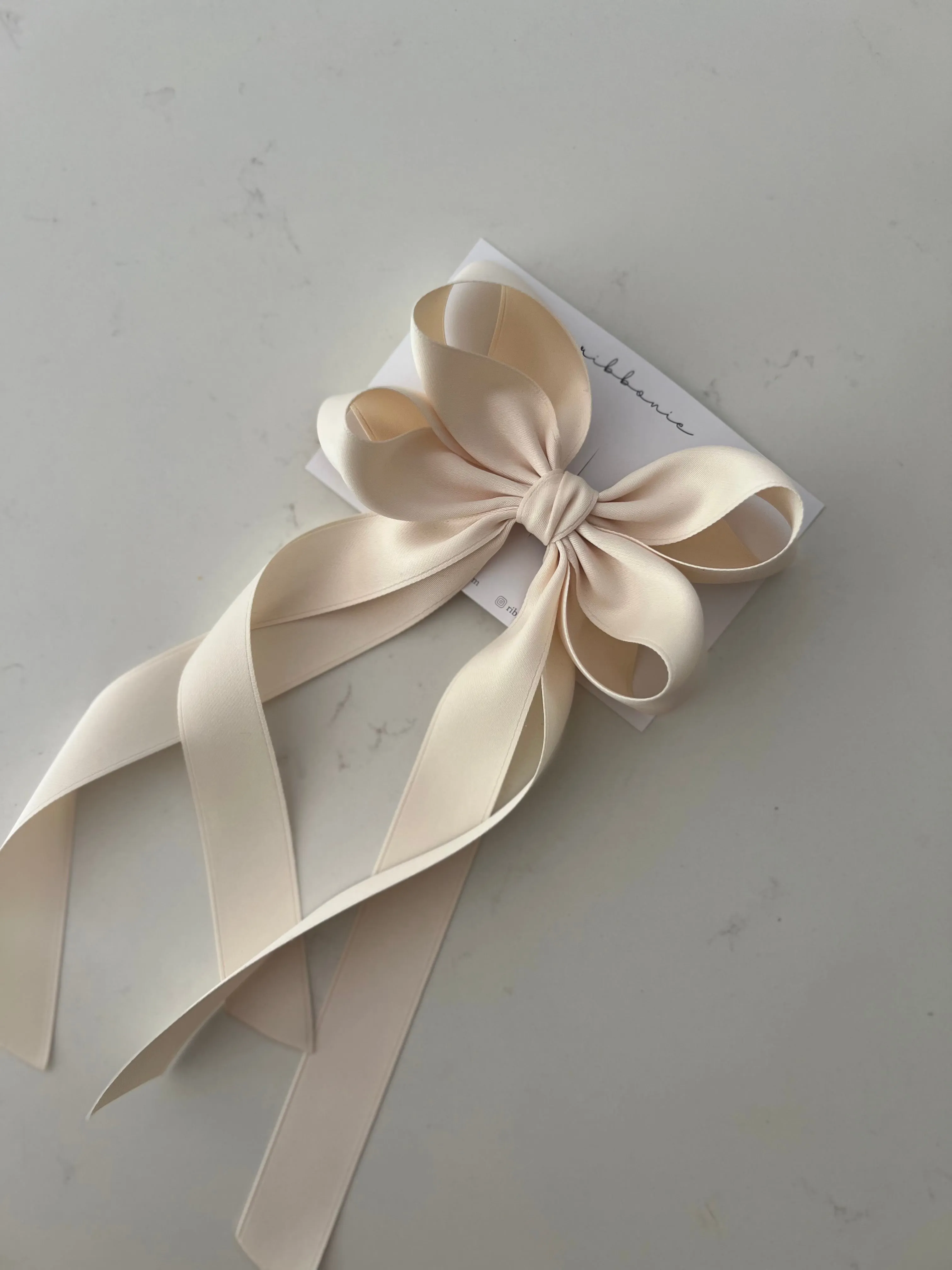 Classy Satin Twist  Tail Bow
