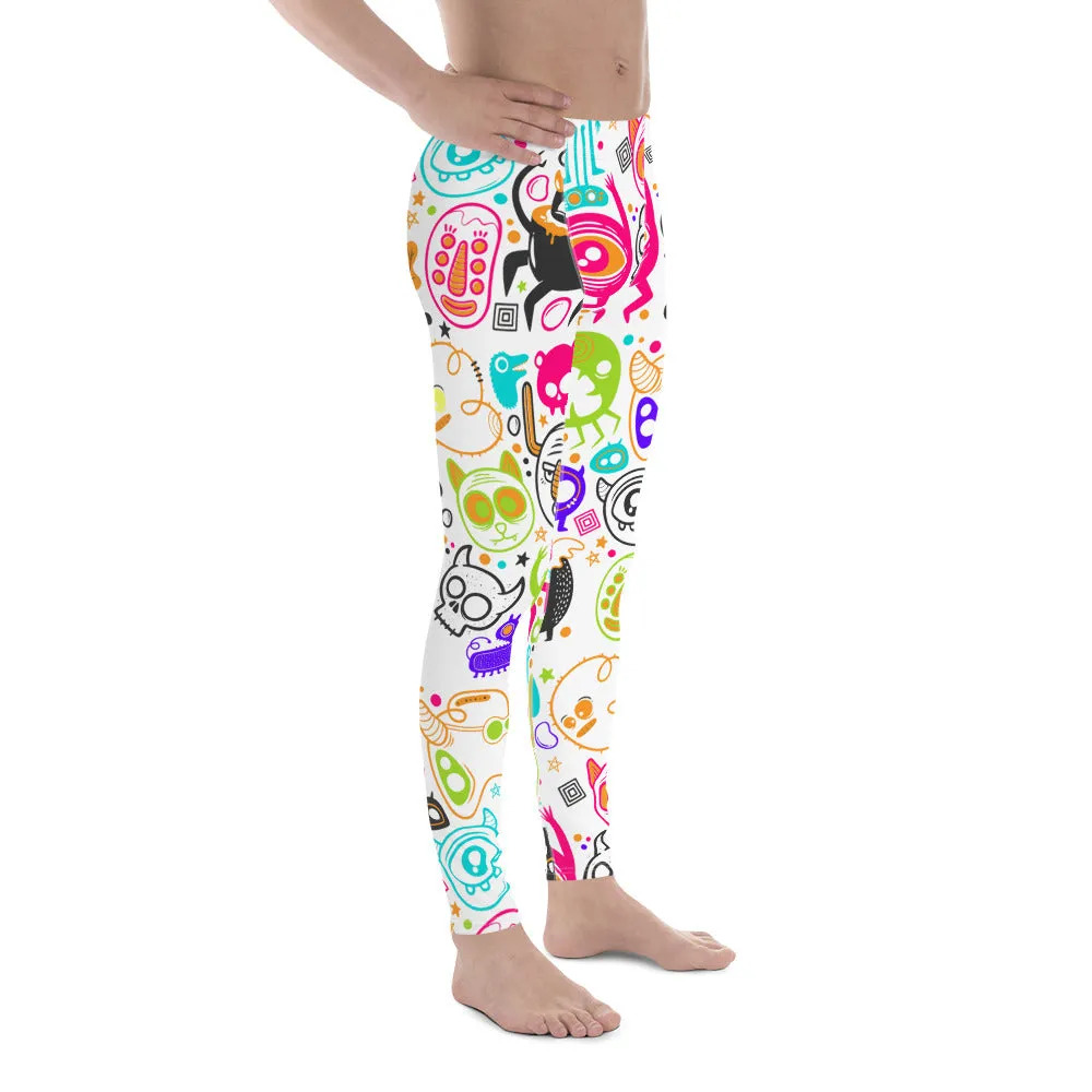 Colorful Doodles Men's Leggings