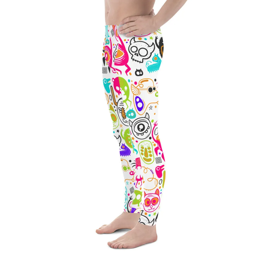 Colorful Doodles Men's Leggings