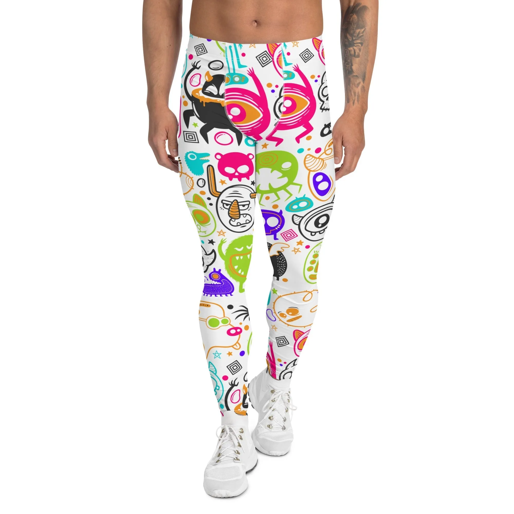 Colorful Doodles Men's Leggings