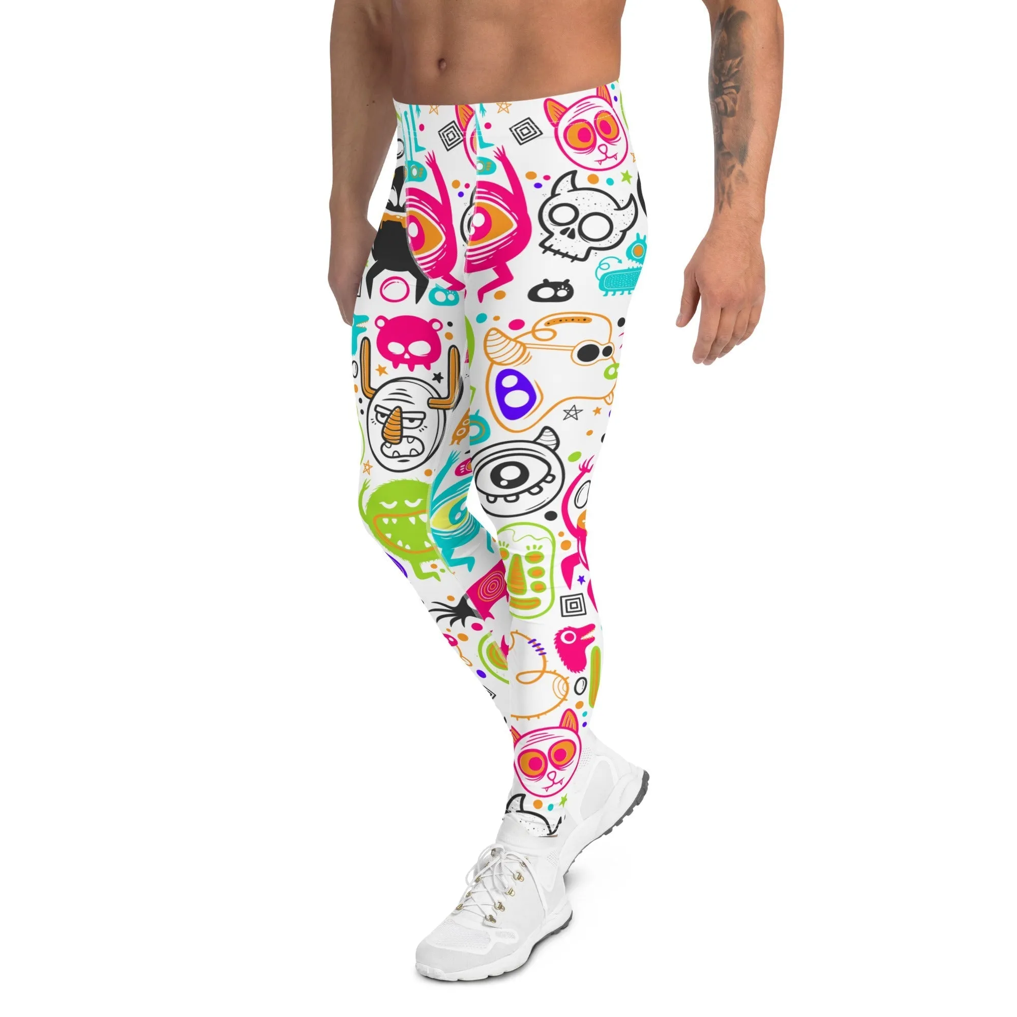 Colorful Doodles Men's Leggings