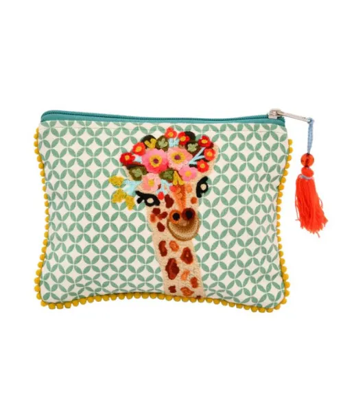 Colorful Embroidered Pouches