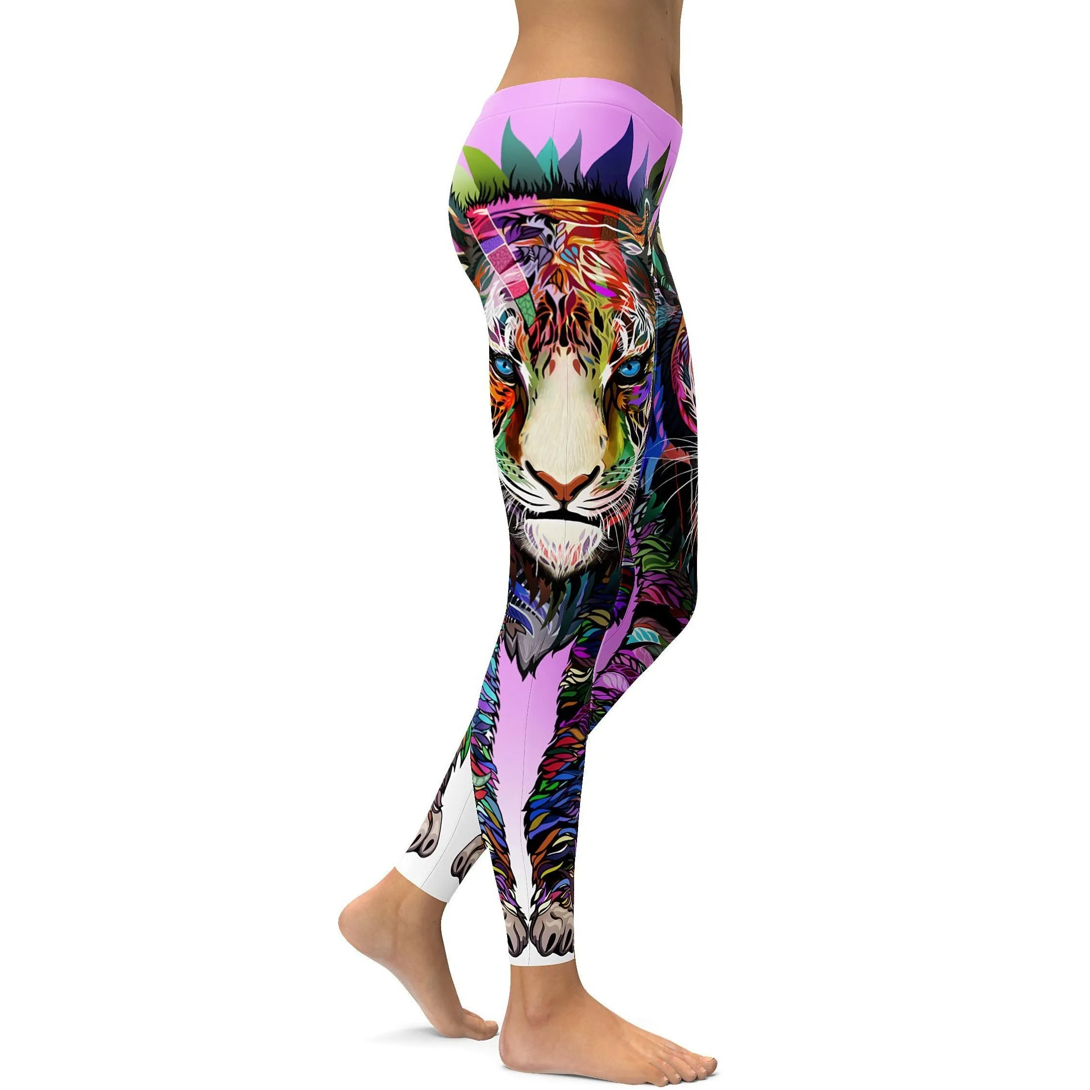 Colorful Full Lion Leggings