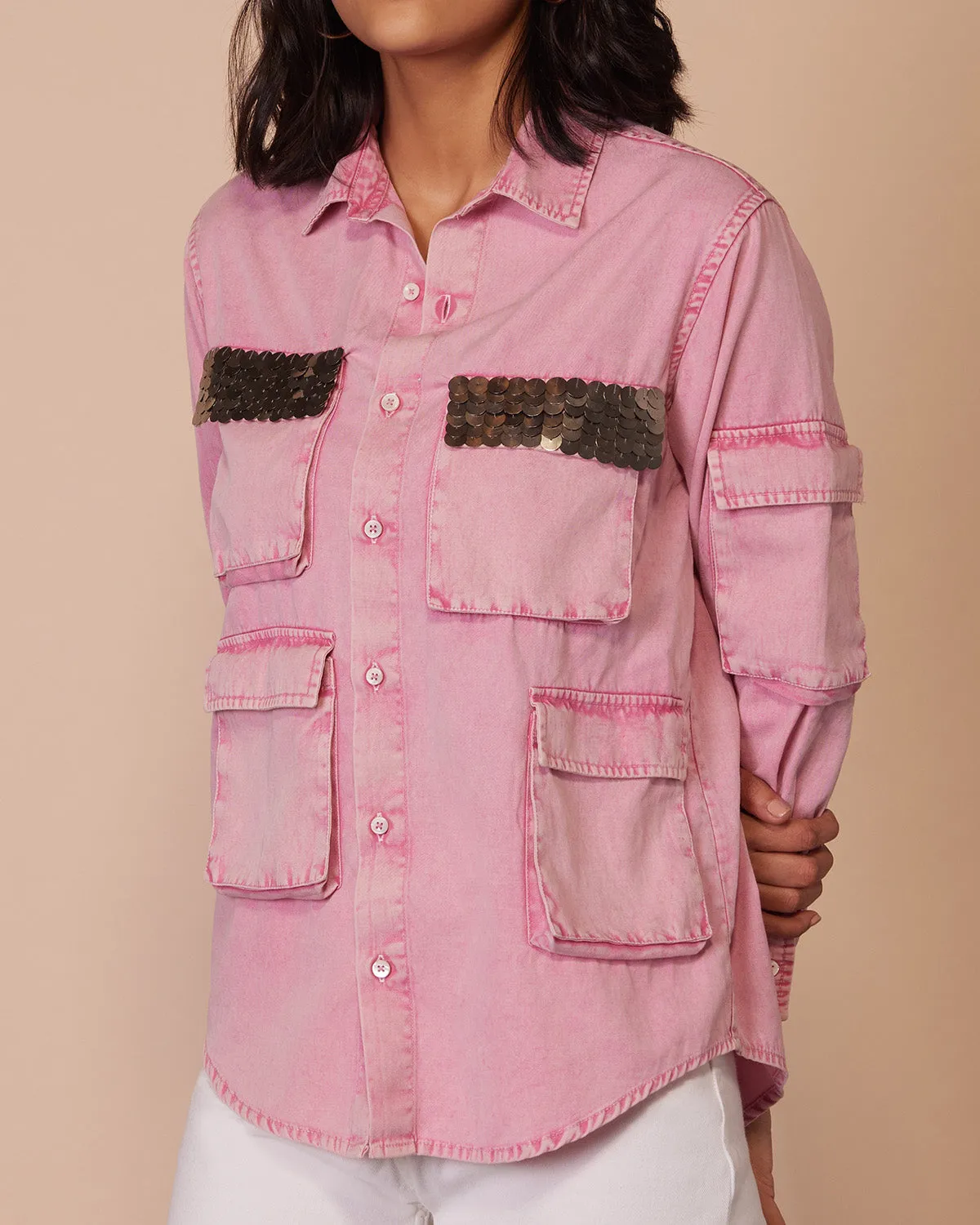 Cotton Candy Embellished Shirt