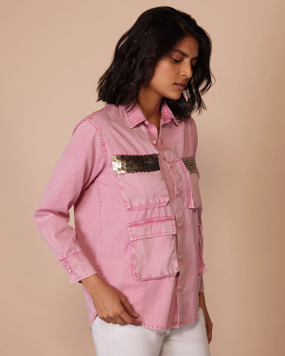 Cotton Candy Embellished Shirt