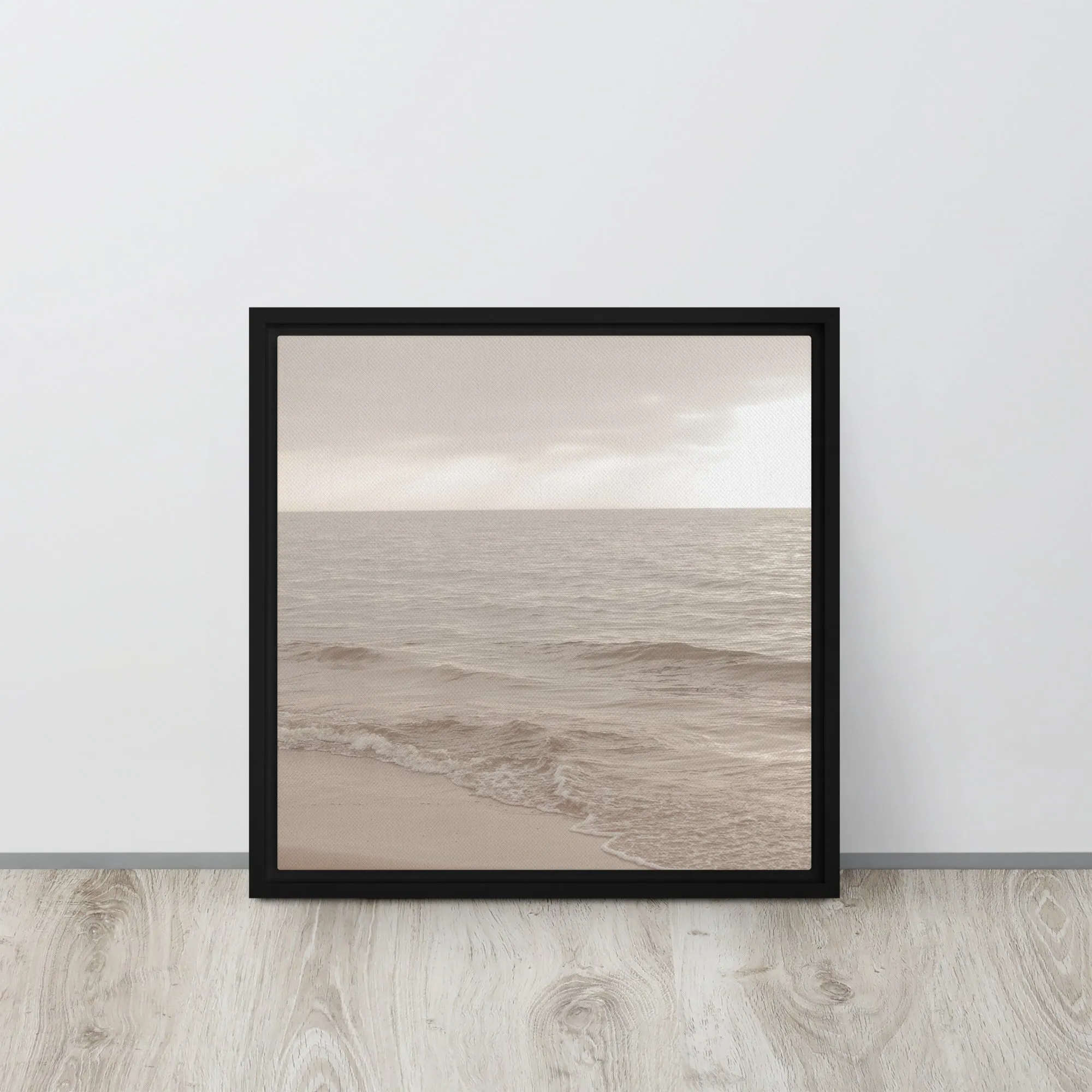 Crystal Shores Framed Canvas Print