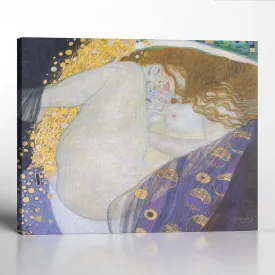 Danae by Gustav Klimt Wall Art, Fine Art Paintings, Famous Art Paintings, Gustav Klimt Wall, Ready To Hang for Living Room Home Wall Decor, C2431