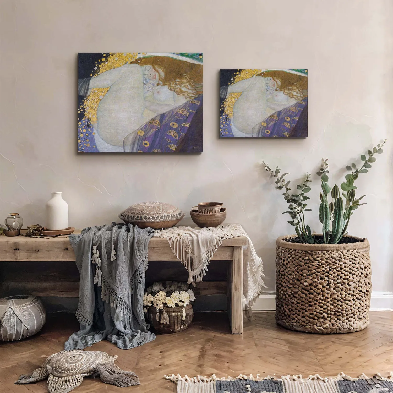 Danae by Gustav Klimt Wall Art, Fine Art Paintings, Famous Art Paintings, Gustav Klimt Wall, Ready To Hang for Living Room Home Wall Decor, C2431