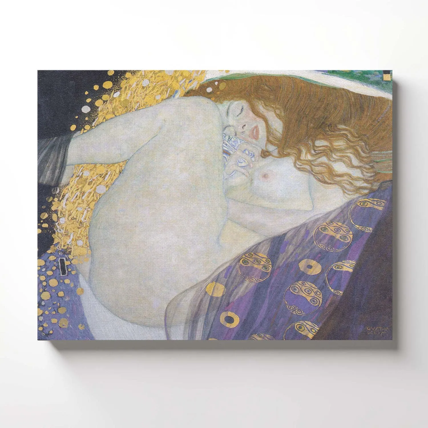 Danae by Gustav Klimt Wall Art, Fine Art Paintings, Famous Art Paintings, Gustav Klimt Wall, Ready To Hang for Living Room Home Wall Decor, C2431