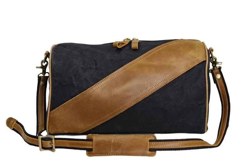 DeeWax™ Duffle bag aus gewachste Canvas & Leder. Unisex