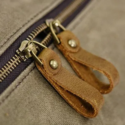 DeeWax™ Duffle bag aus gewachste Canvas & Leder. Unisex