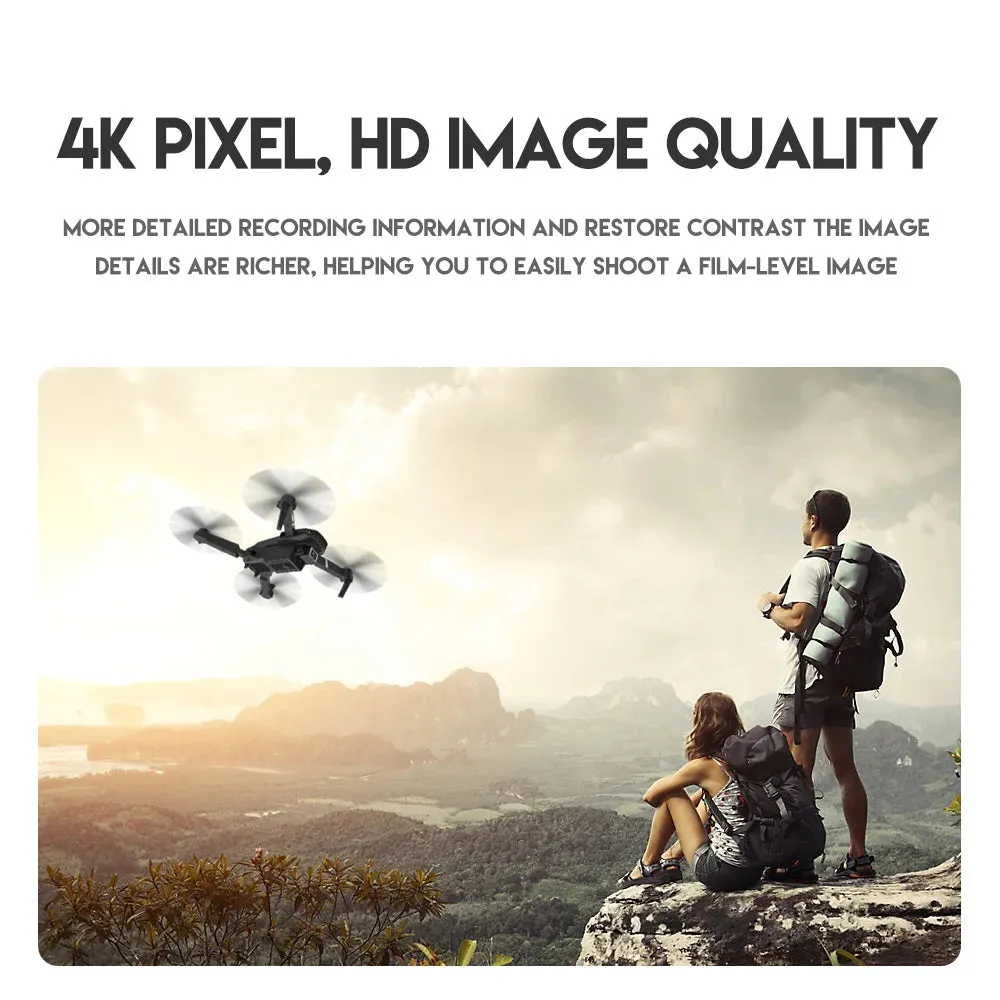E88Pro RC Drone – Foldable 4K Professional with Wide-Angle Camera