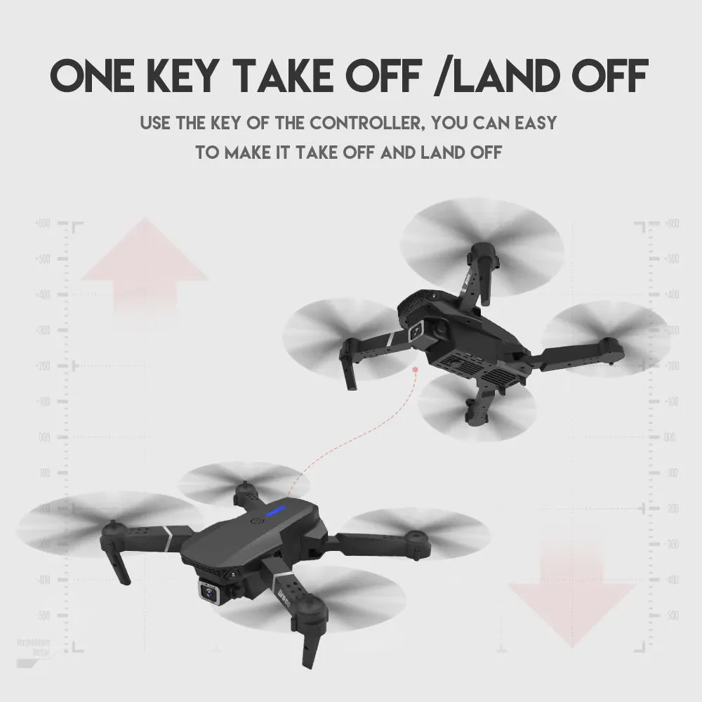 E88Pro RC Drone – Foldable 4K Professional with Wide-Angle Camera