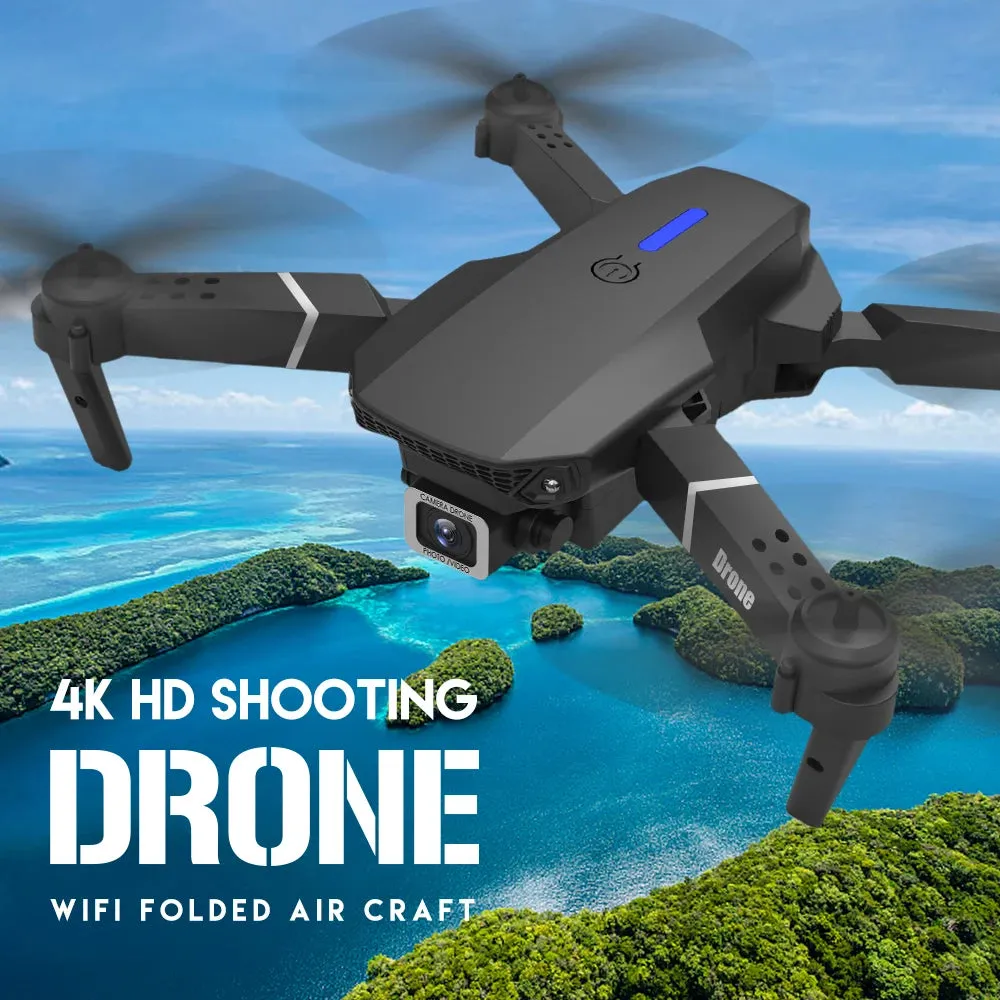 E88Pro RC Drone – Foldable 4K Professional with Wide-Angle Camera