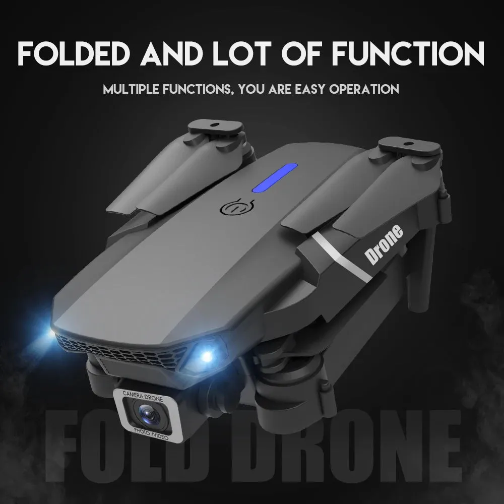 E88Pro RC Drone – Foldable 4K Professional with Wide-Angle Camera