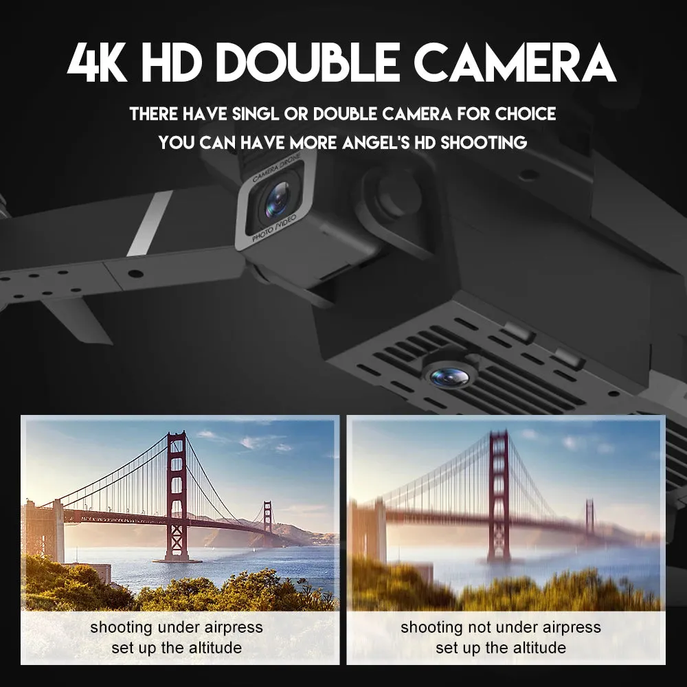 E88Pro RC Drone – Foldable 4K Professional with Wide-Angle Camera