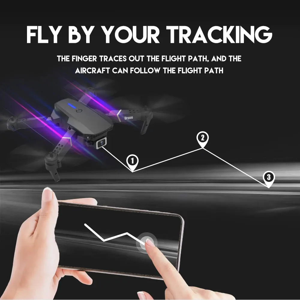 E88Pro RC Drone – Foldable 4K Professional with Wide-Angle Camera