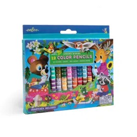 eeBoo Biggie Color Pencils: Woodland Friends