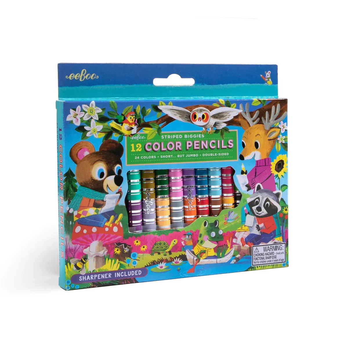 eeBoo Biggie Color Pencils: Woodland Friends
