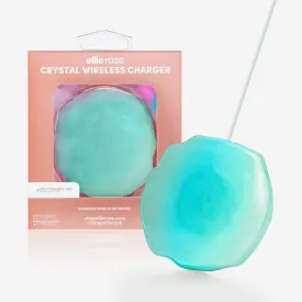 Ellie Rose - Wireless Charger - Aqua Crystal Holographic