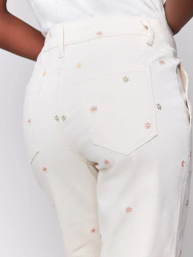 Embroidered Pork Chop Pocket Pant C5632