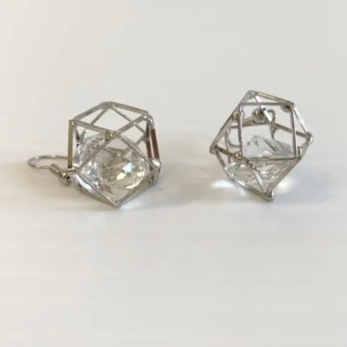 Fashion Accessories - Crystal Cage Earrings