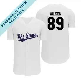 FIJI Personalized White Mesh Baseball Jersey