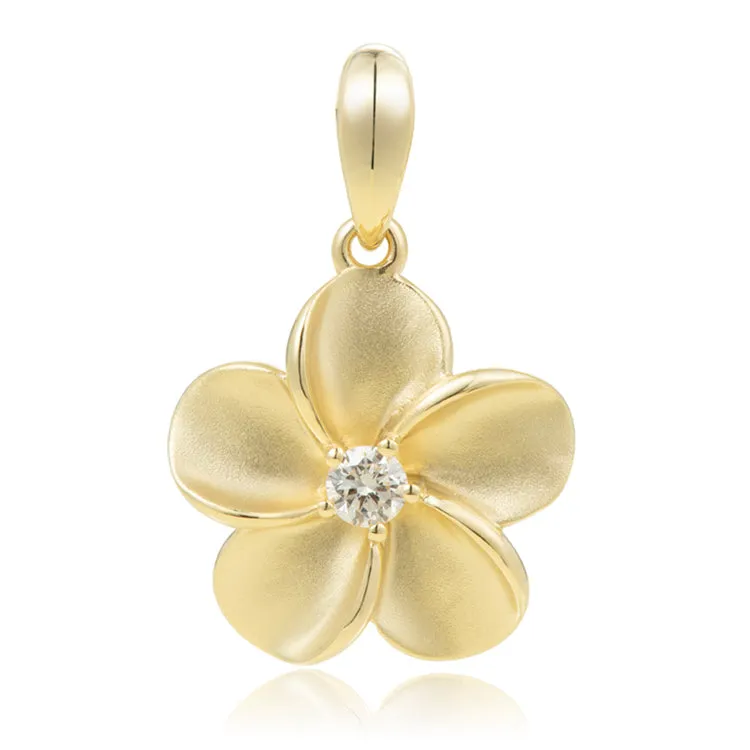 Flower Pendant, 14Kt