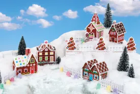Gingerbread Village Plastic Canvas Kit