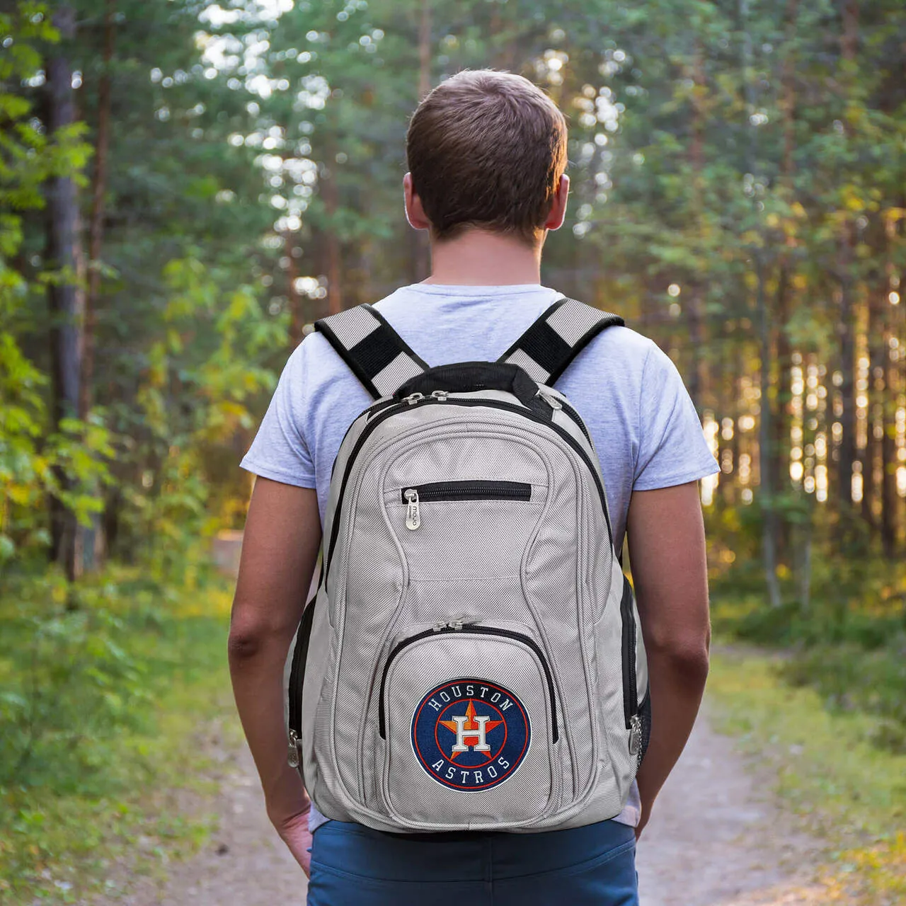 Houston Astros Laptop Backpack in Gray