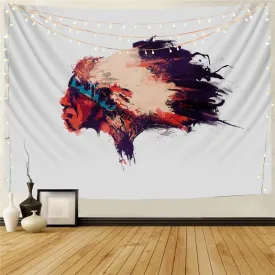Indios Tapiz Graffiti Rug Wall Colorful Tenture Mandala Decor Boho decor Hippie