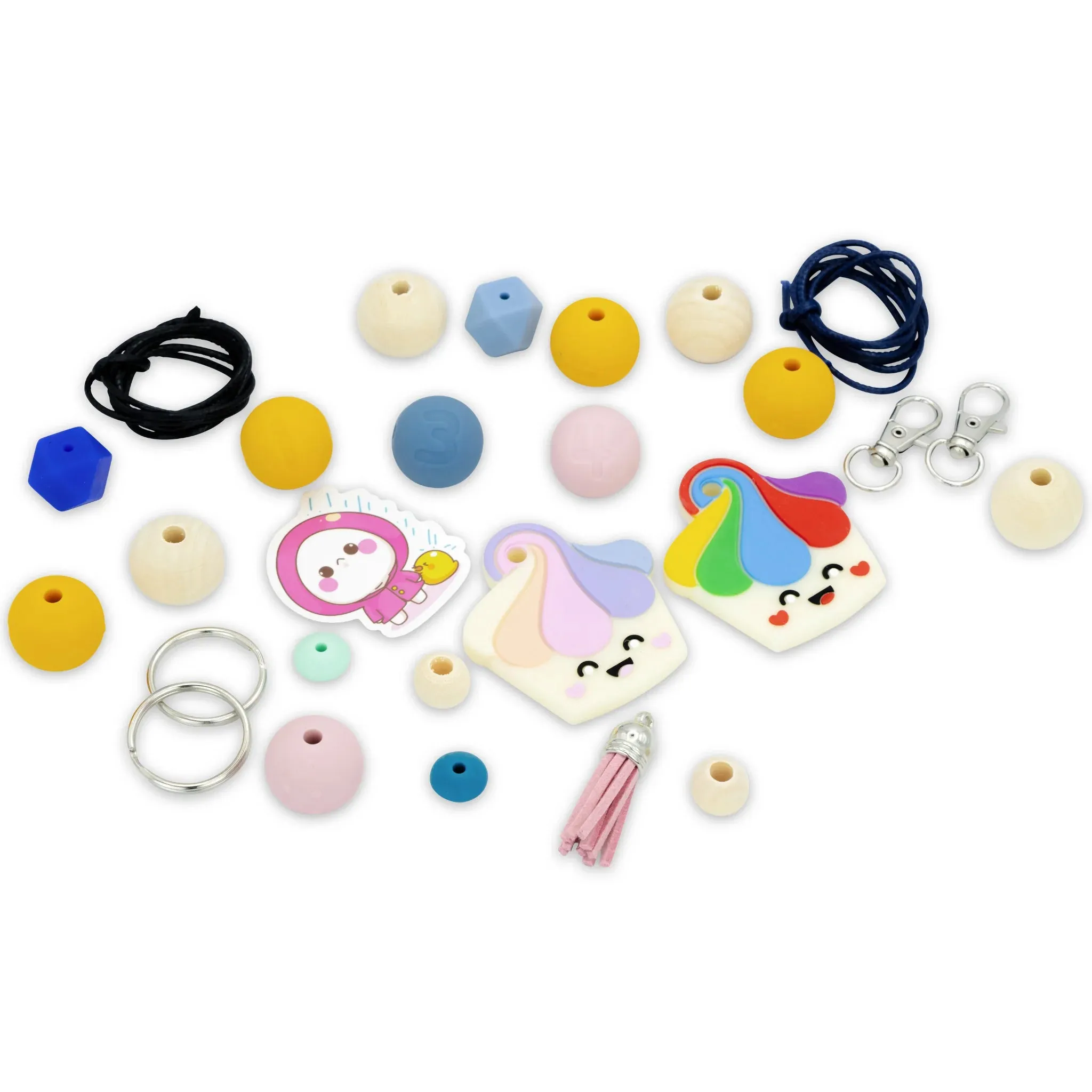 Jellystone DIY Bag Tags Bead Kit -Sweet Cupcake