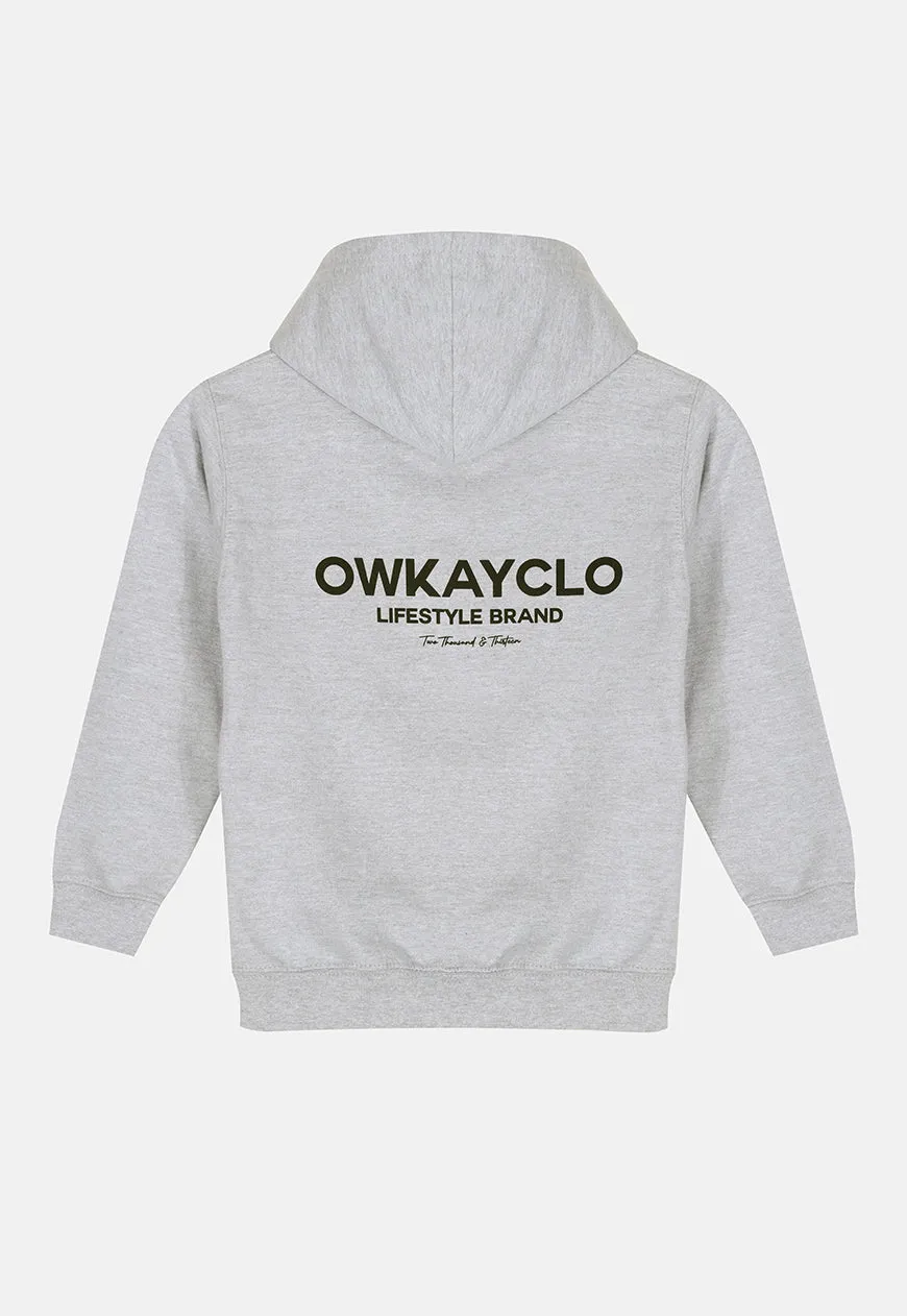 KIDS HOODIE BRAND - GREY