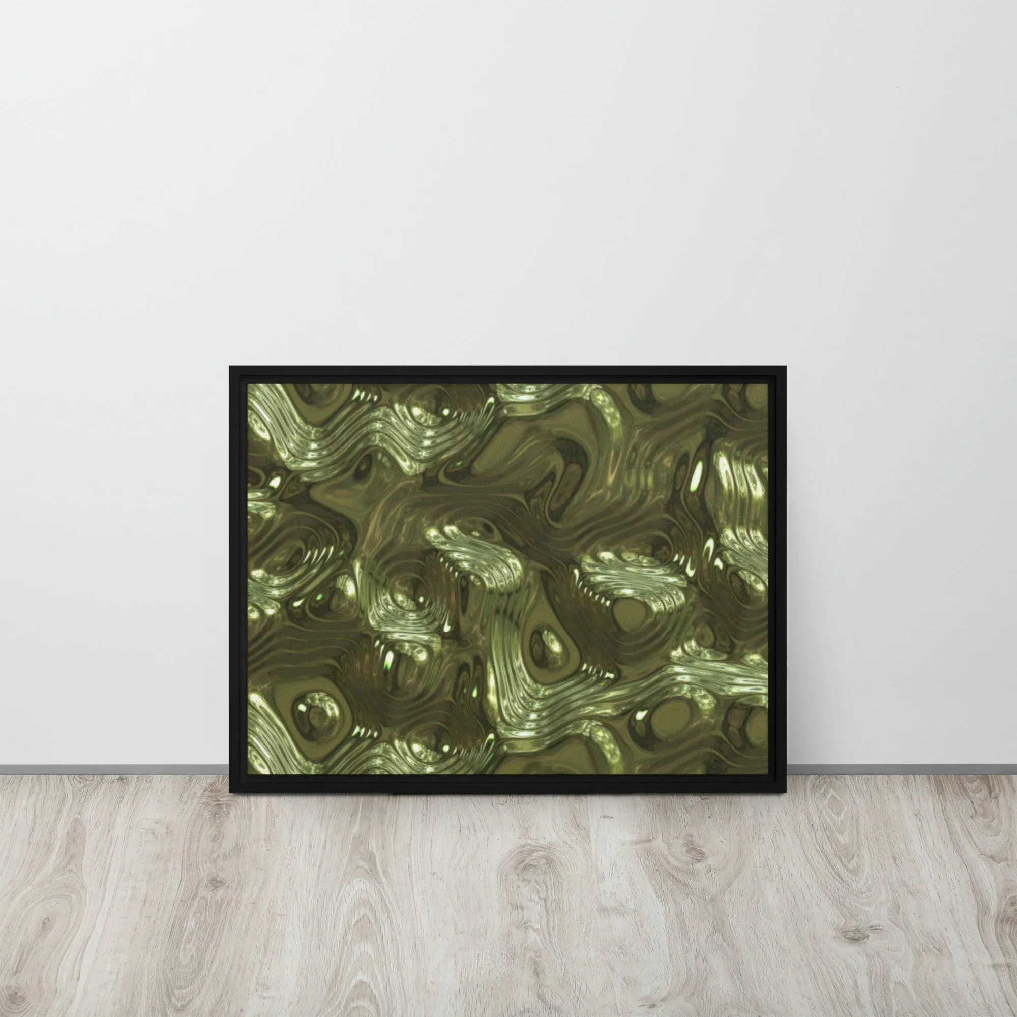 Kingdom Gold Framed Canvas Print