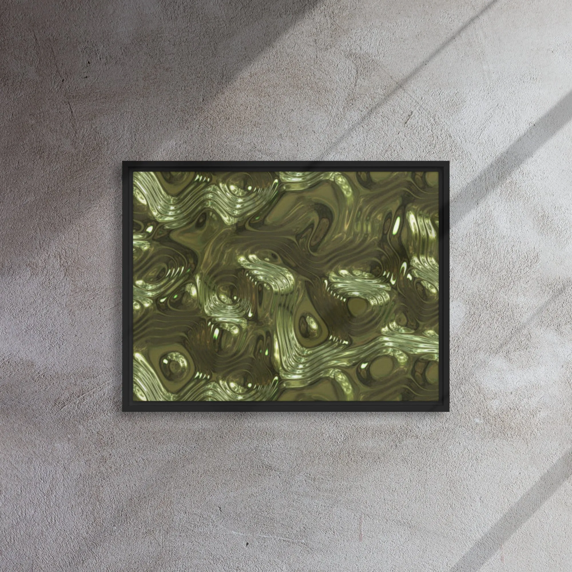 Kingdom Gold Framed Canvas Print
