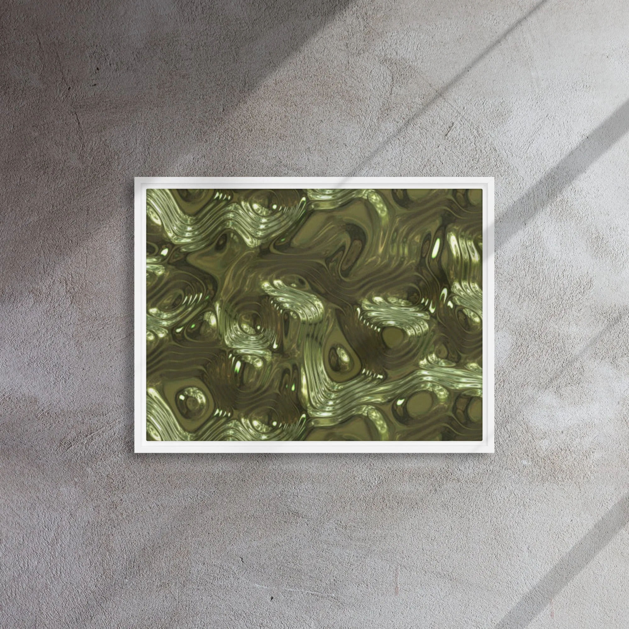 Kingdom Gold Framed Canvas Print