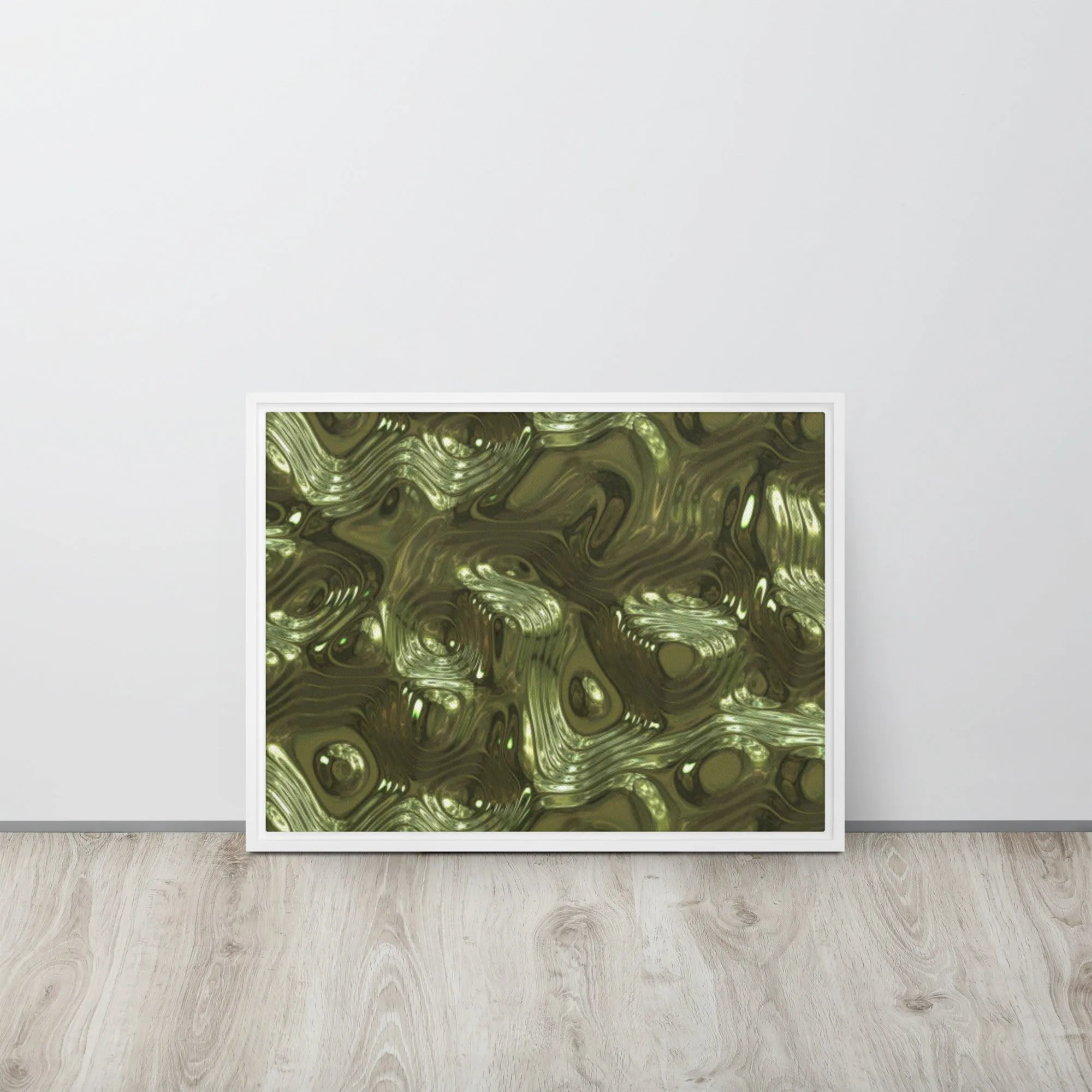Kingdom Gold Framed Canvas Print