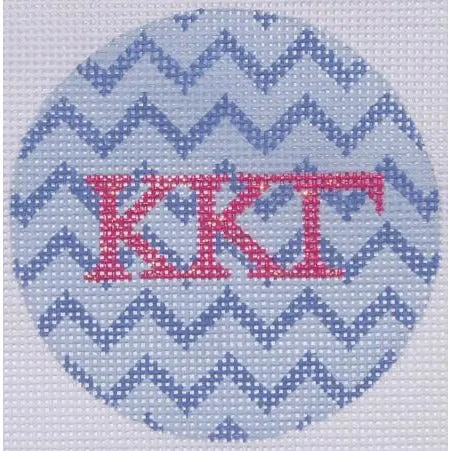 KKG Chevron 3" Round Canvas