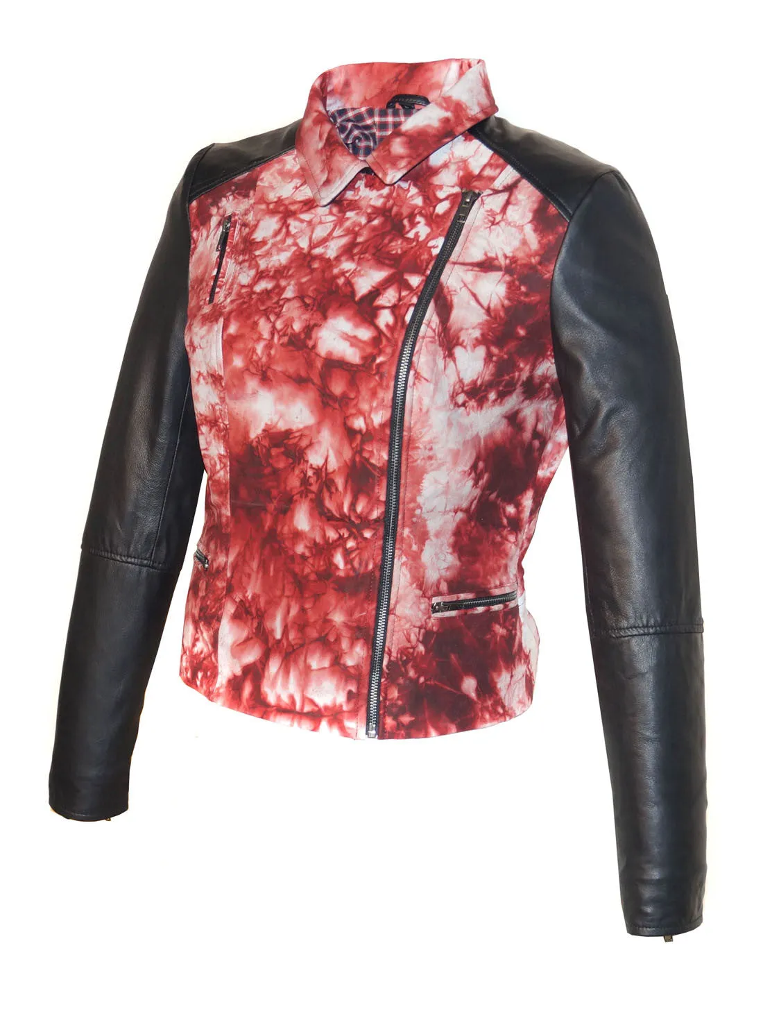 Leather Motorcycle Biker Women Jacket