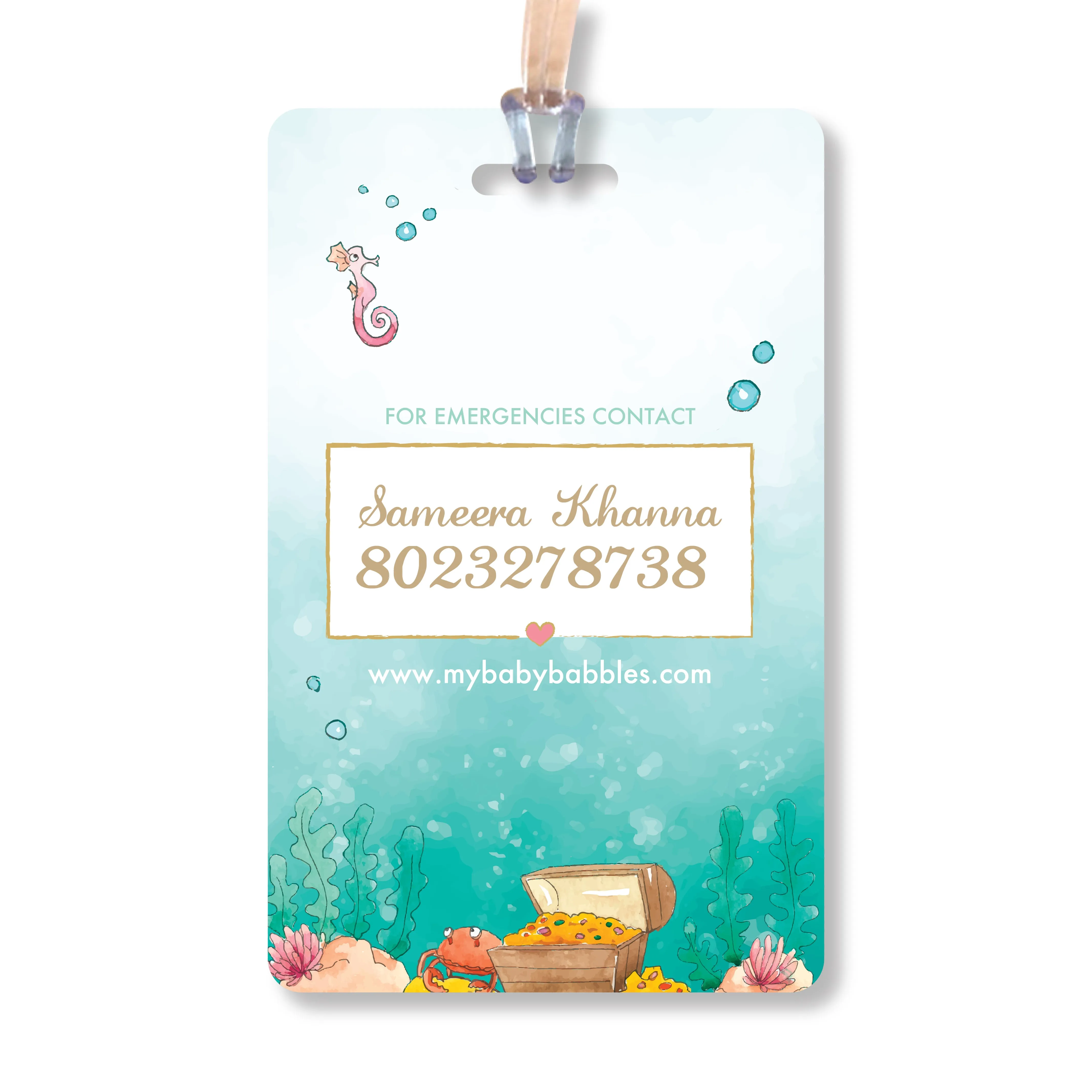 Luggage Tags - Mermaid, Set of 2