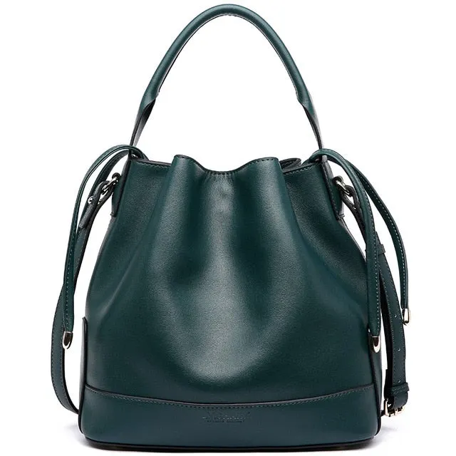 Luxury Fashion Great Everyday Handbags Women  Genuine Leather Bucket Bags Designer Messenger Shoulder Crossbody Bags