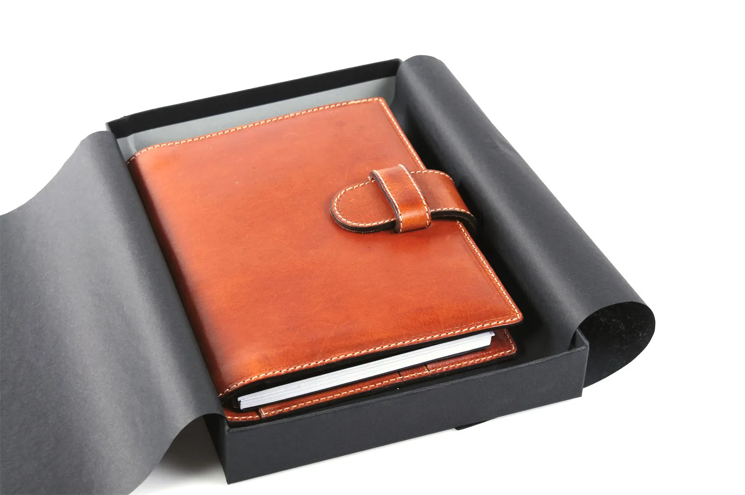 Medium-Size Vachetta Strap Padfolio - Terra