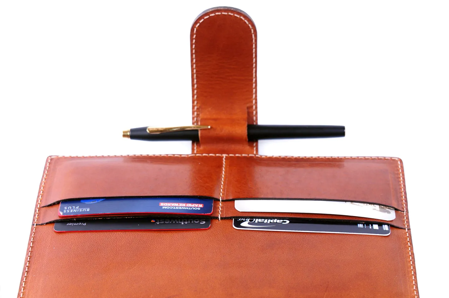 Medium-Size Vachetta Strap Padfolio - Terra
