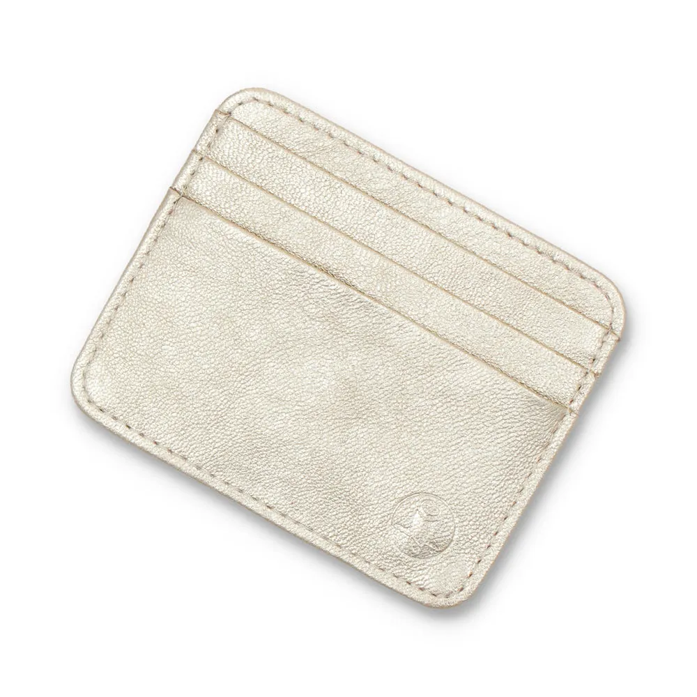 Metallic Golden Razor Wallet & Cardholder