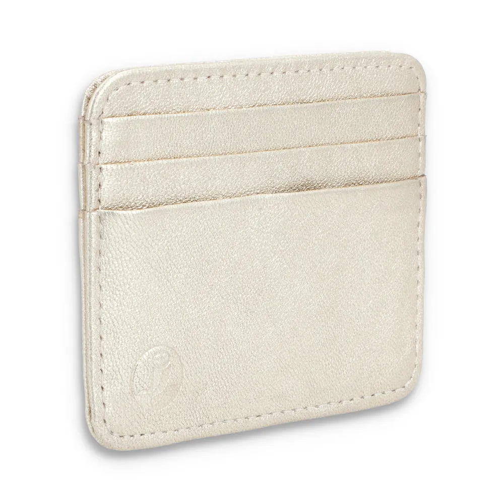 Metallic Golden Razor Wallet & Cardholder