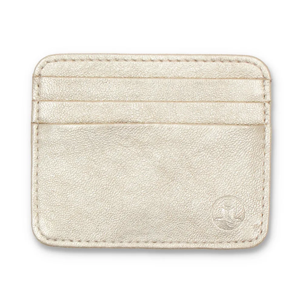 Metallic Golden Razor Wallet & Cardholder