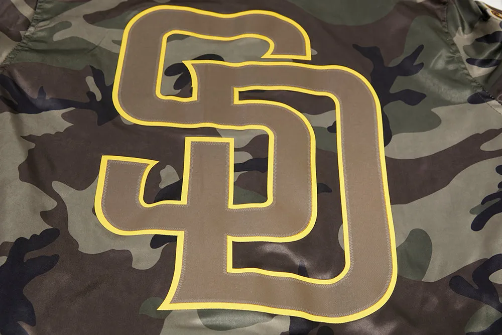 MLB SAN DIEGO PADRES CAMO AOP MEN'S SATIN JACKET (CAMO)