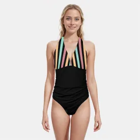 Modern Stripes | Women's One-Piece Swimsuit