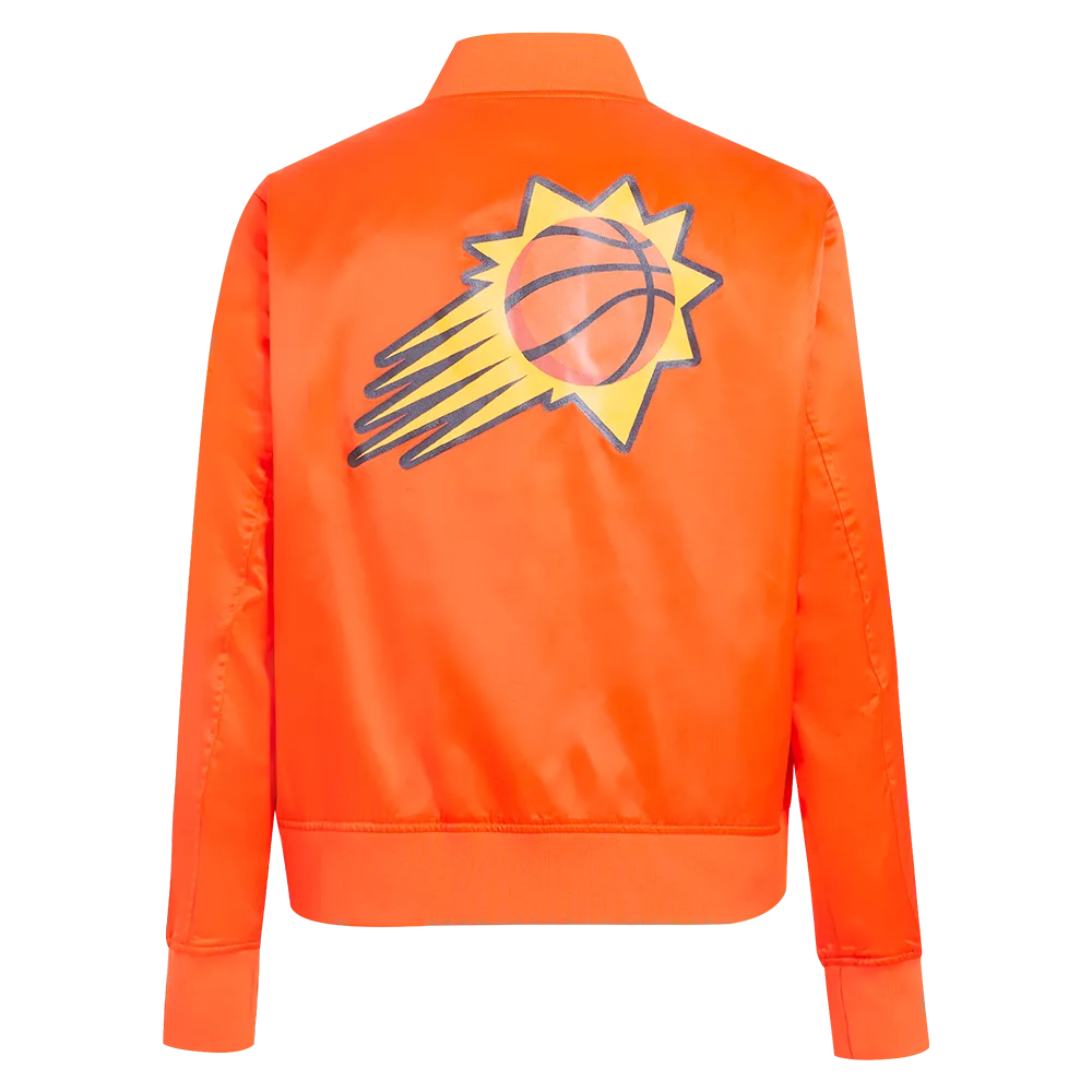 NBA PHOENIX SUNS CLASSIC WOMEN'S SATIN JACKET (ORANGE)